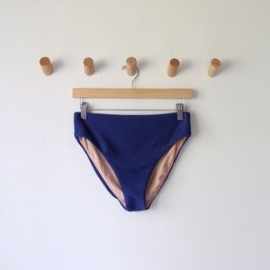 J C R E W • High-Cut Ribbed Bikini Bottom